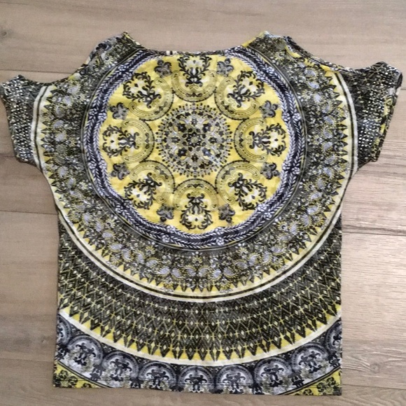 INC International Concepts open shoulder top Size XS - Picture 6 of 6